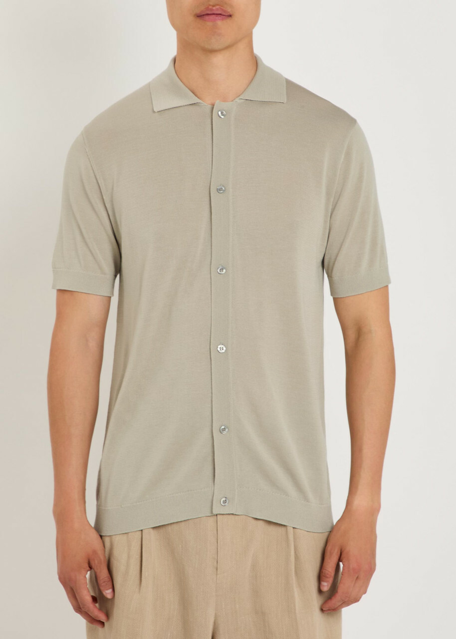 Raith Pedro Knit Shirt Cream