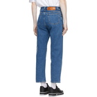 GCDS Blue Logo Bucket Jeans