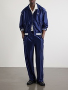 Needles - Logo-Embroidered Striped Satin Track Jacket - Blue