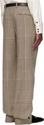 Valentino Beige Rolled Cuff Trousers