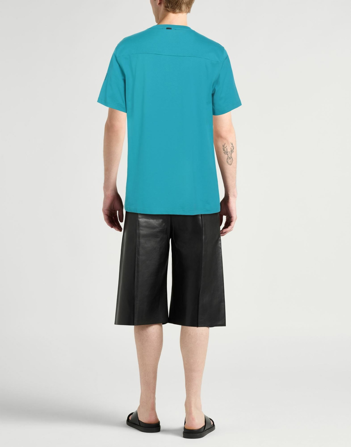 Herno Mens T-shirt Turquoise