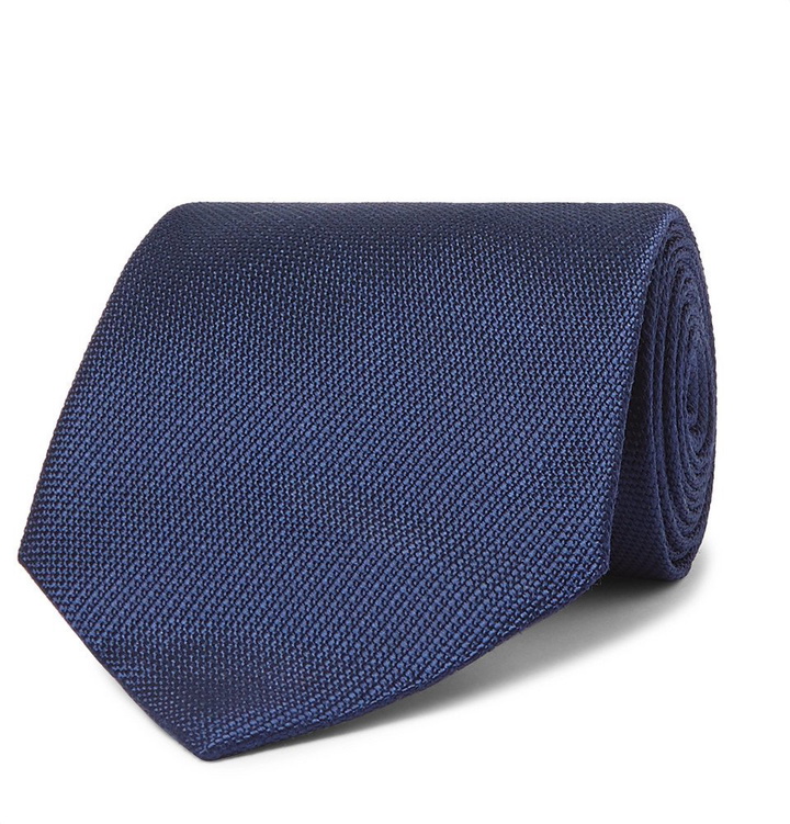 Photo: TOM FORD - 8cm Jacquard Tie - Navy