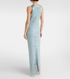 Costarellos Lenia beaded lace gown