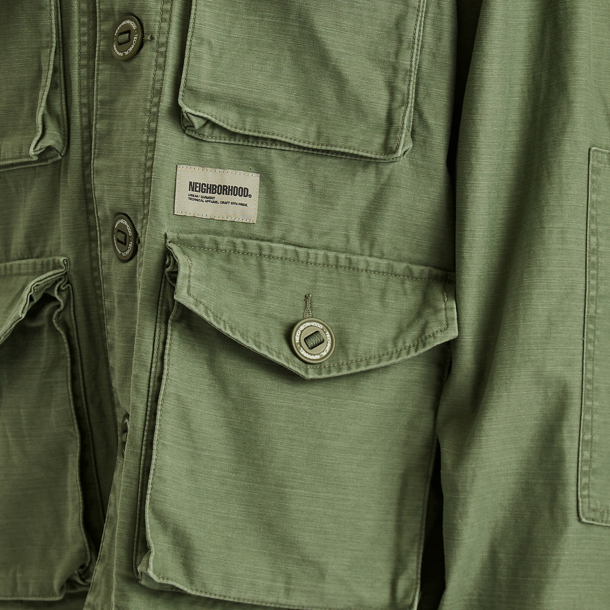 Neighborhood Men's BDU Shirt in Olive Drab
