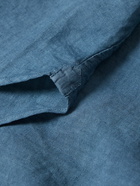 Boglioli - Slim-Fit Garment-Dyed Linen Shirt - Blue