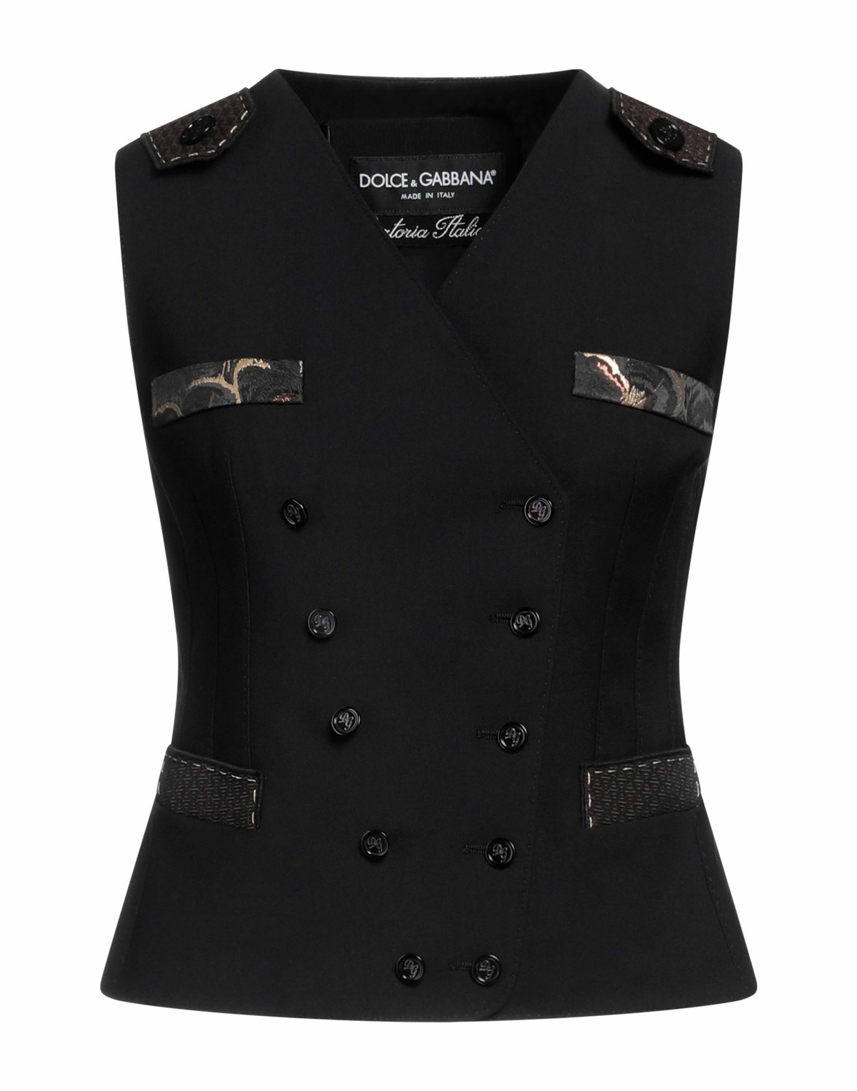 Dolce & gabbana Womens Tailored Vest in Black