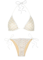 Missoni Metallic Fine-knit Bikini White