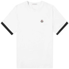 Moncler Men's Sleeve Taping Logo T-Shirt in White