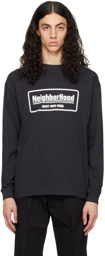 Neighborhood Black Printed Long Sleeve T-Shirt