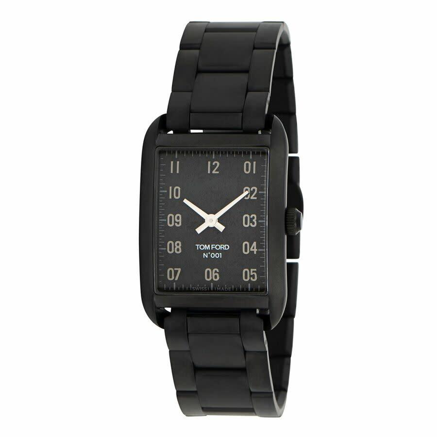 Tom Ford 001 Quartz Black Dial Unisex Watch TF0120140885 STE