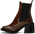 GANNI Brown Heeled Chelsea Boots