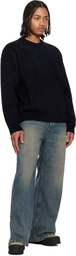 Solid Homme Black Knit Sweater