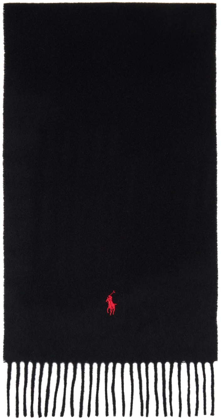 Photo: Polo Ralph Lauren Black Recycled Wool Scarf
