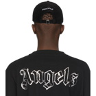 Palm Angels Black Corduroy Classic Logo Cap