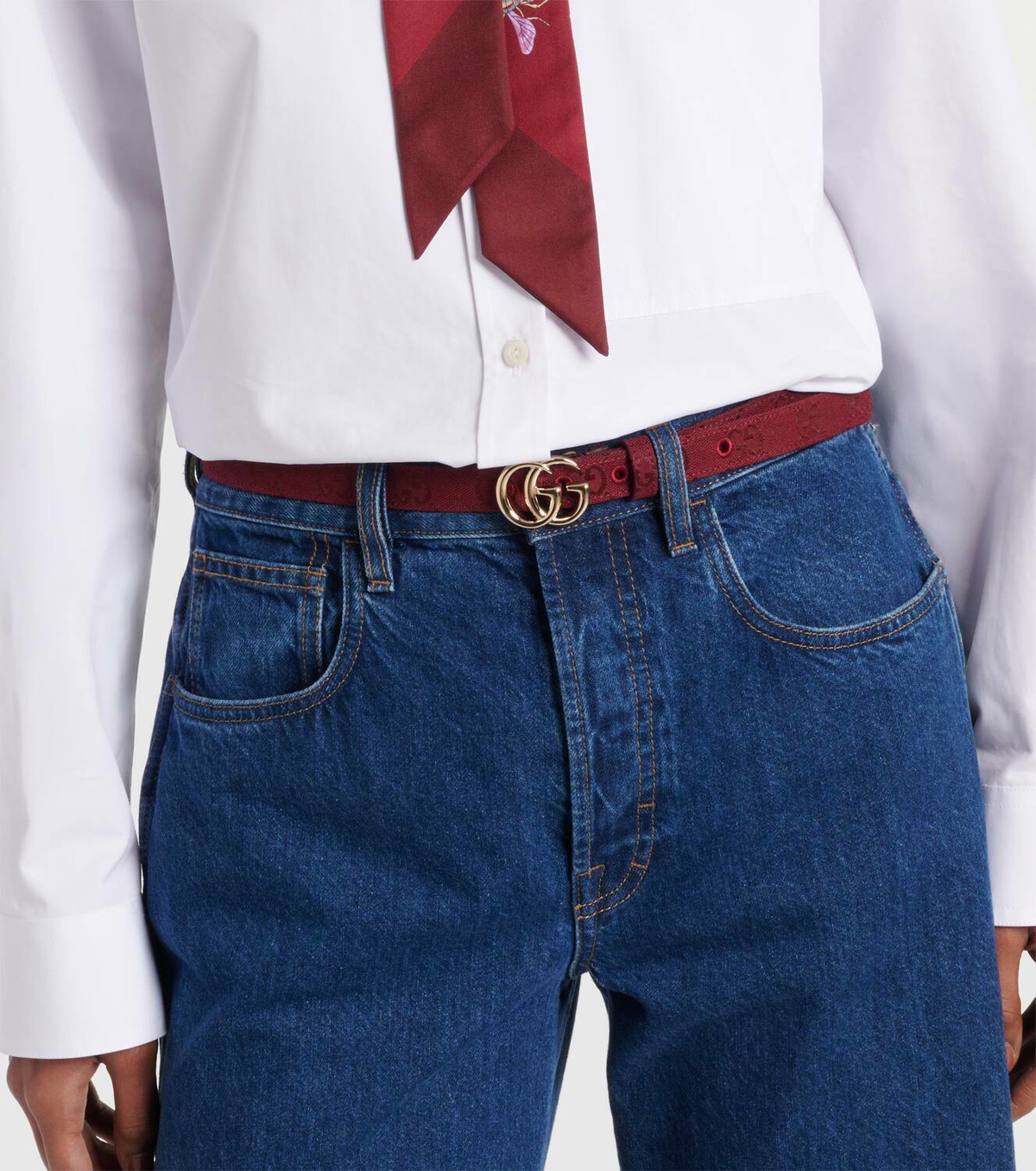 Gucci GG Marmont canvas belt