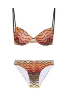 Missoni Patterned Metallic-knit Bikini Black