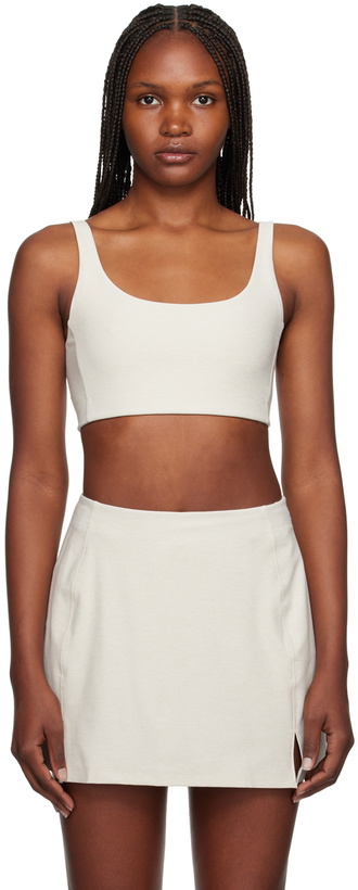 Photo: Outdoor Voices Off-White Double Time Sport Bra