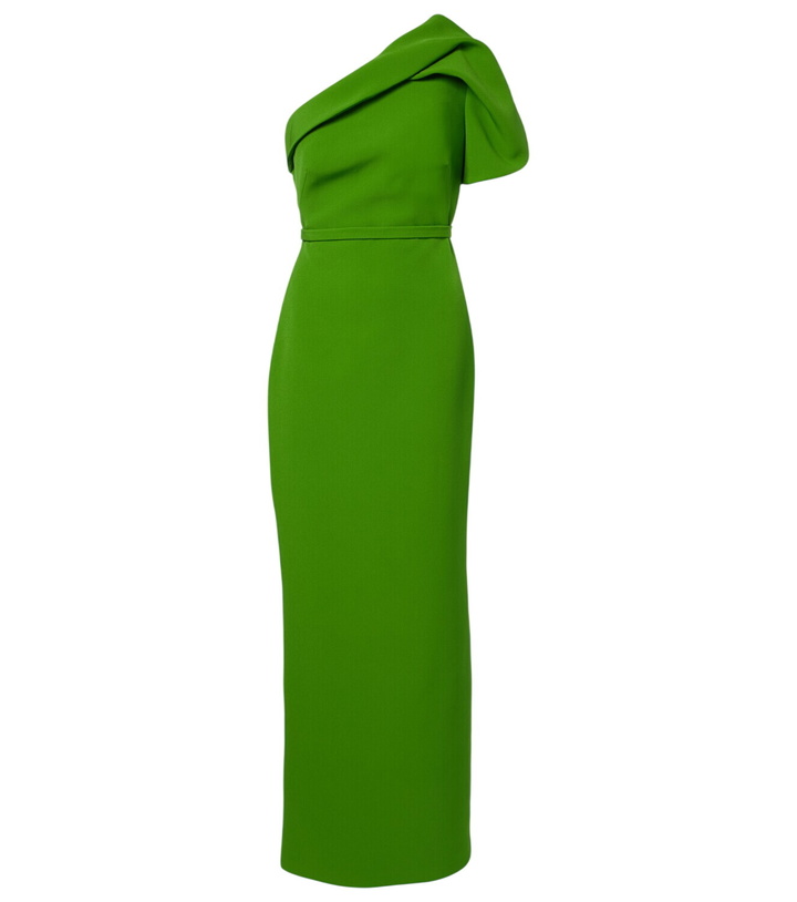 Photo: Safiyaa One-shoulder crêpe gown