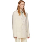 Lemaire Off-White Double-Breasted Blazer