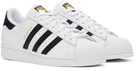 adidas Originals White & Black Superstar Sneakers