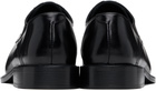 Stefan Cooke SSENSE Exclusive Black & White Slashed Square Toe Derbys