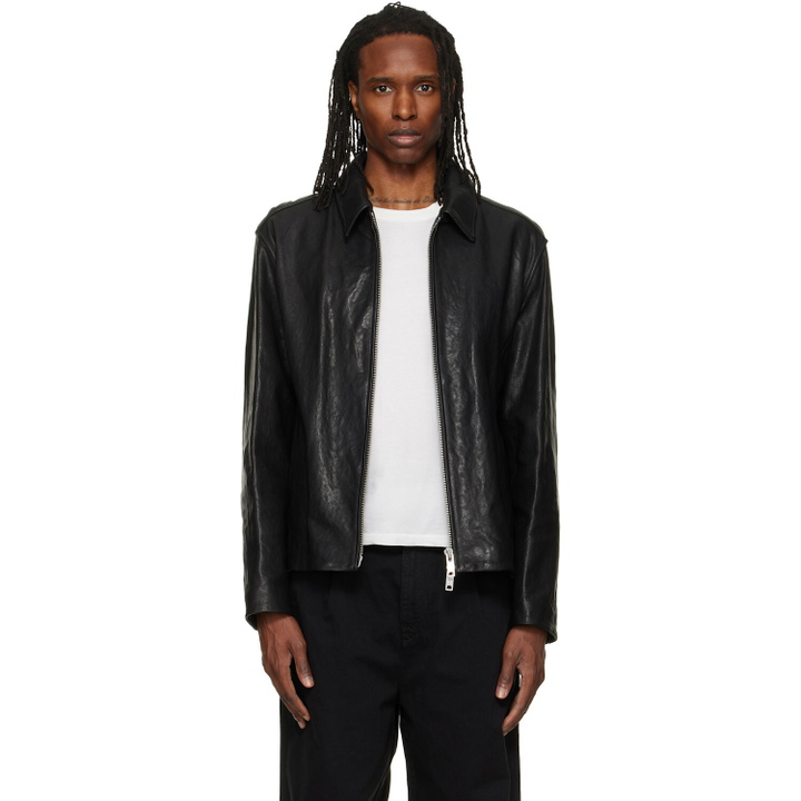 Photo: Hugo Black Regular-Fit Nappa Leather Jacket