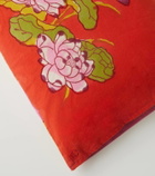 Lisa Corti Tea Flower rectangular cotton cushion
