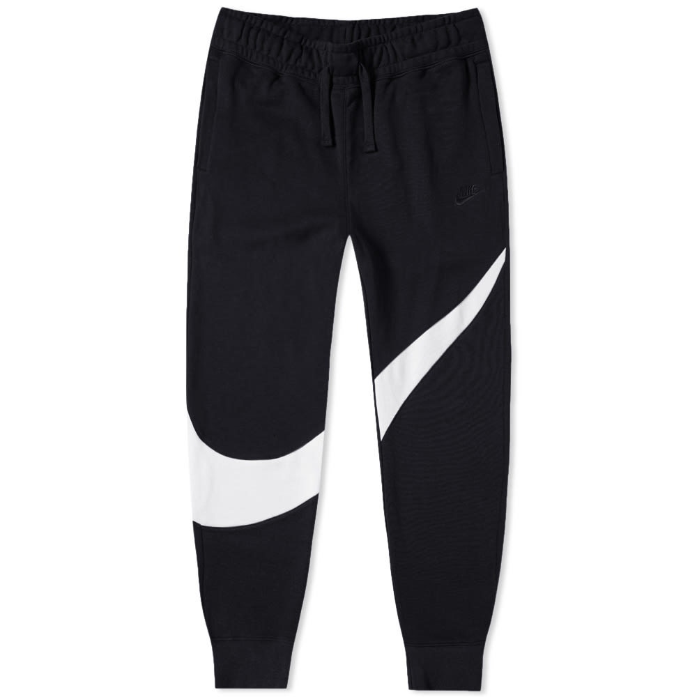 Nike Men's Sportswear Swoosh Pants Black White Size XXL Standard Fit Brand  New