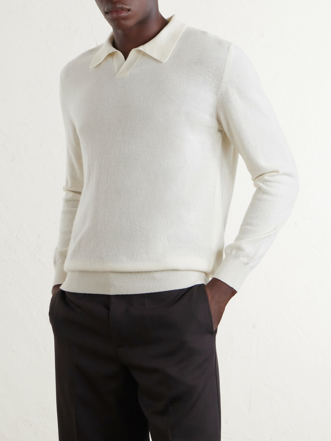 Altea - Virgin Wool Polo Sweater - Neutrals