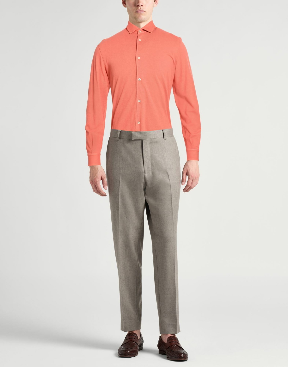Fedeli Mens Shirt in Orange