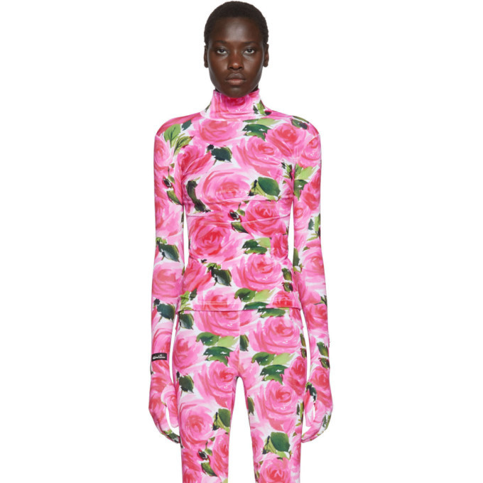 Photo: Richard Quinn Pink Floral Turtleneck