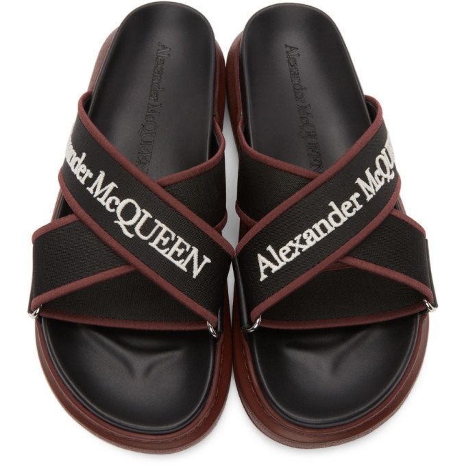 Alexander McQueen oversized Hybrid sandals - Black