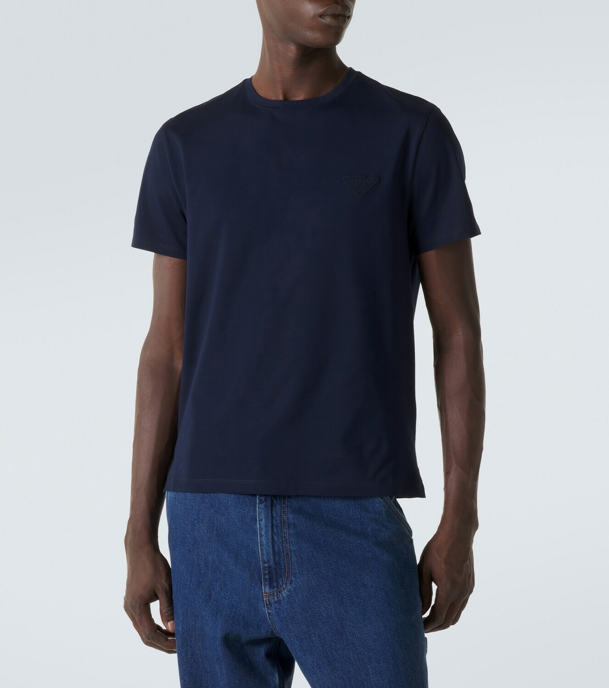 Prada Cotton-blend jersey T-shirt