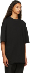 N.Hoolywood Black Cotton Jersey T-Shirt