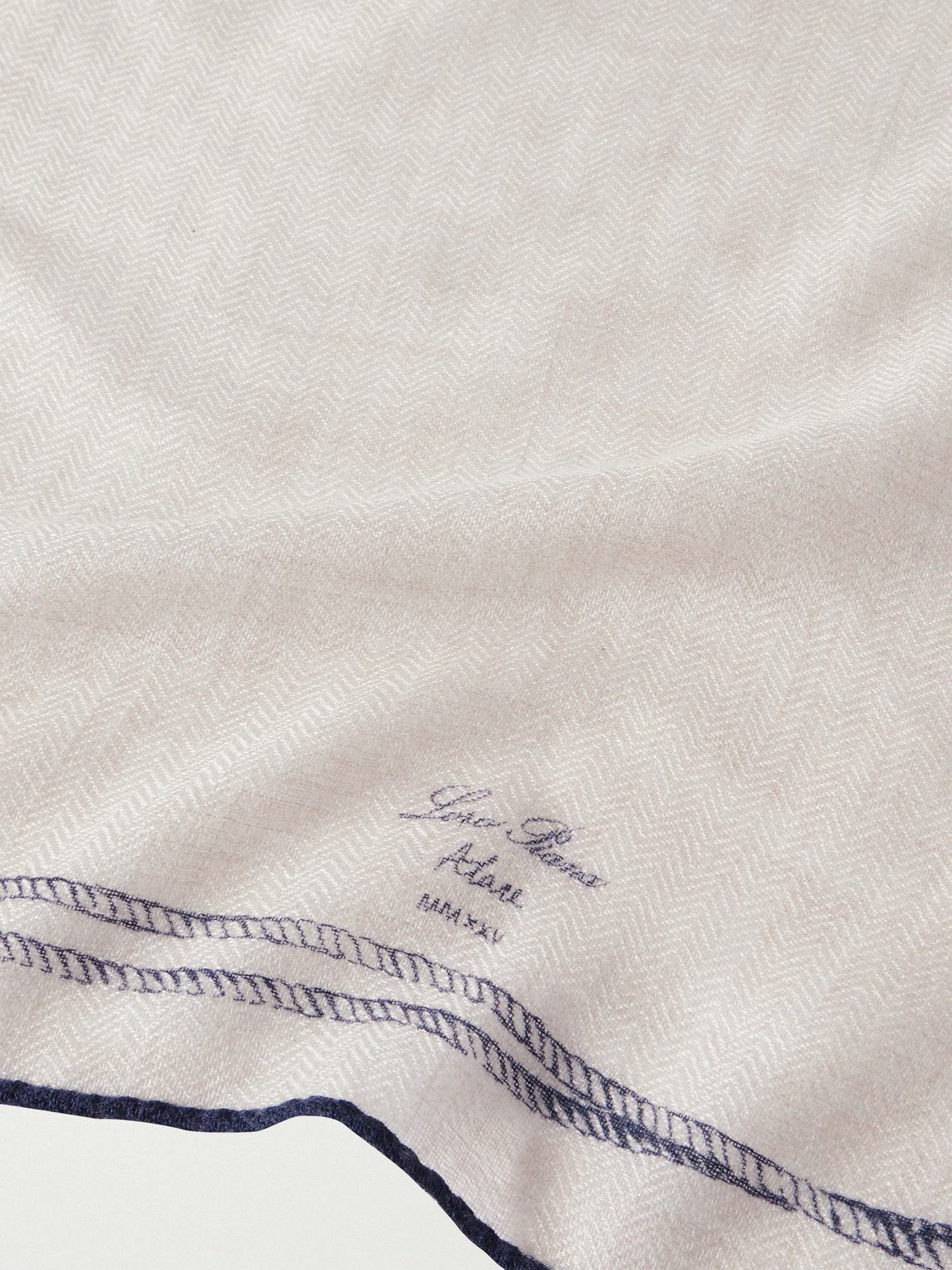 Loro Piana - Embroidered Cashmere and Silk-Blend Voile Scarf