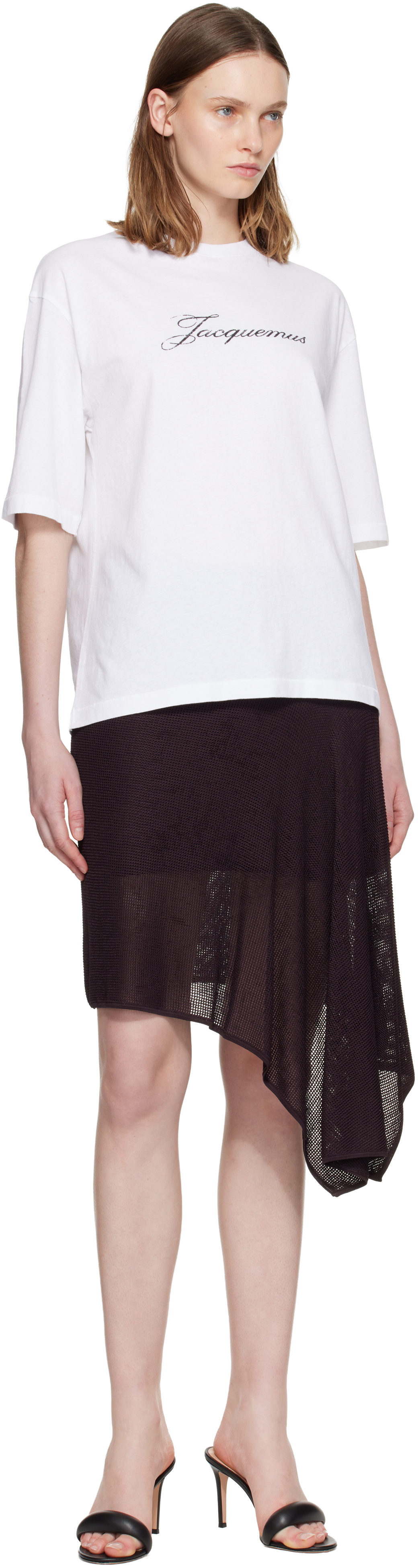 JACQUEMUS Brown 'The Voile' Midi Skirt
