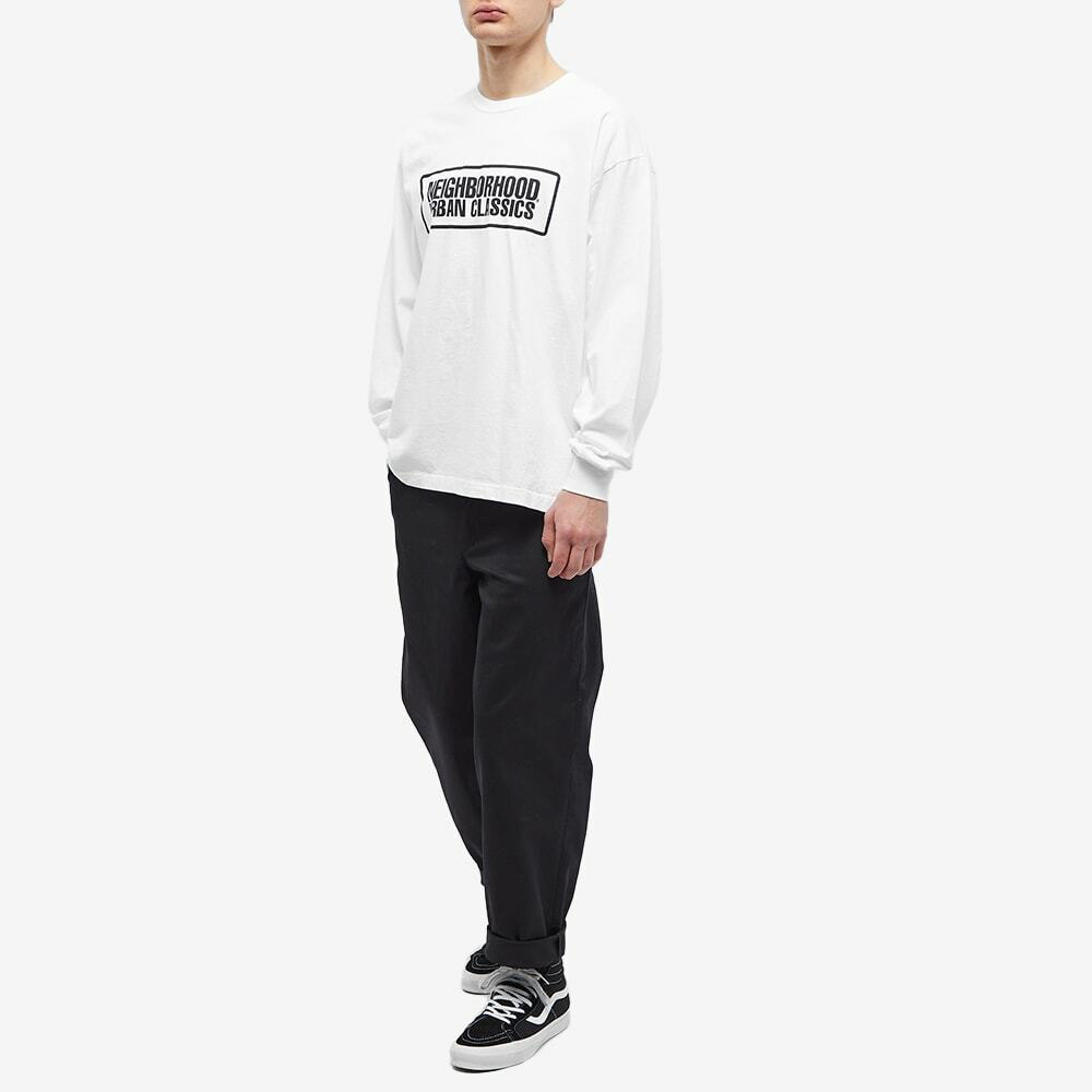 Neighborhood Men's Long Sleeve NH-3 T-Shirt in White