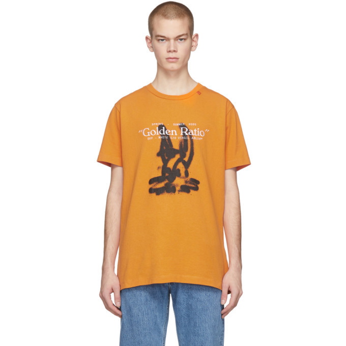 Photo: Off-White Orange Cartoon T-Shirt