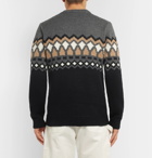 Theory - Rueda Fair Isle Merino Wool Sweater - Gray