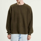 YMC Men's Studio Wool Blend Sweatshirt in Dark Green