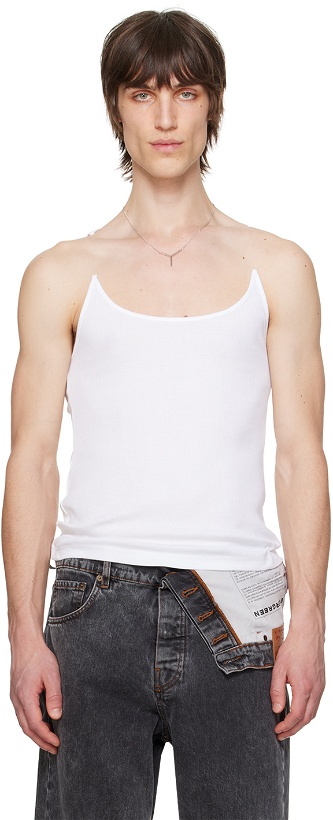 Photo: Y/Project White Invisible Strap Tank Top