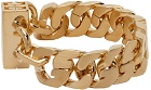 Givenchy Gold Small G Chain Lock Bracelet