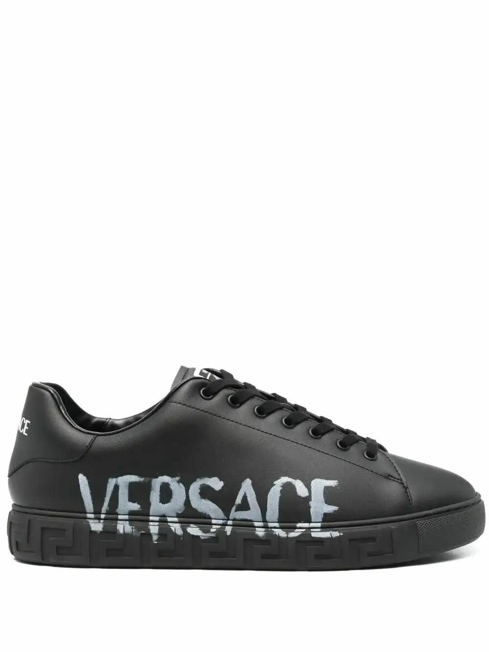 Versace Black & Gold Trigreca Sneakers Versace