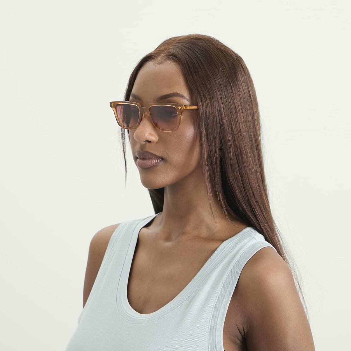 Bottega Veneta Eyewear Bottega Veneta BV1363S Sunglasses in Orange/Red 