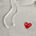 Comme des Garçons Play U Sweatshirt Red Emblem Knit in Grey