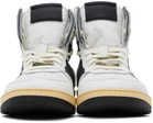 Rhude White & Black Rhecess Hi Sneakers