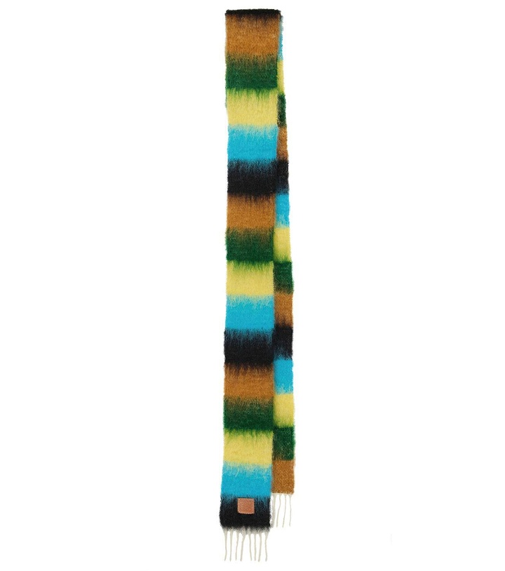 Photo: Loewe Striped mohair and wool scarf