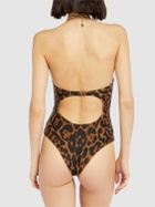 TOM FORD Leopard Print Jersey One Piece Swimsuit