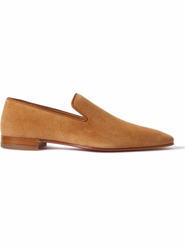 Photo: Christian Louboutin - Dandelion Suede Loafers - Brown