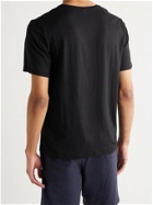 HUGO BOSS - Logo-Print Stretch-Lyocell Pyjama T-Shirt - Black